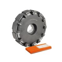 Фреза торцовая 200 с механическим креплением 5гр пл-н PN.. 110408 Z=12 dпос=50мм AF167-R200.09.12.B50 (2214-0277) ГОСТ 26595-85 +комплект 5гр пл-н PNMM 110408 PN30 (аналог Т5К10, H30) «Русский Инструмент» (РИ)