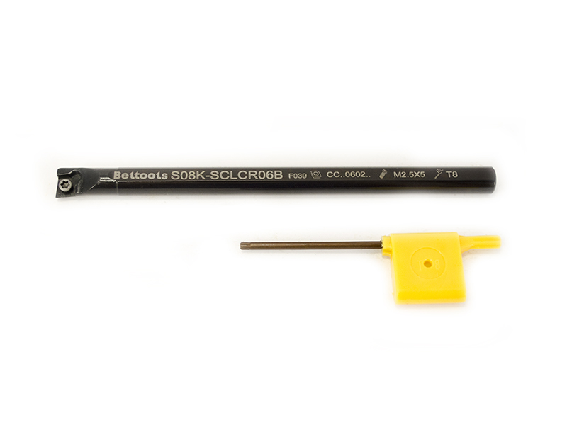 Резец расточной с ромбической пластиной D=8 L=125 S08K SCLCR 06 «Русский Инструмент» (РИ)