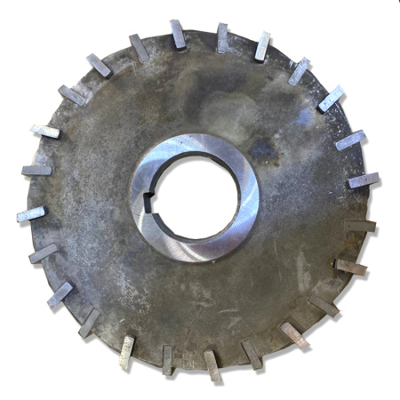 Фреза трехсторонняя 200х32х50 Z=24 со вставными гладкими ножами Р6М5 (запресованные ножи) Сестрорецкий ИЗ Фреза трехсторонняя 200х32х50 Z=24 со вставными гладкими ножами Р6М5 (запресованные ножи) Сестрорецкий ИЗ