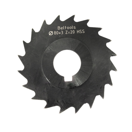 Фреза отрезная 80х3х22 Z=20 тип 3 со ступицей и ш/п HSS Nit ГОСТ 2679-93 Beltools Фреза отрезная 80х3х22 Z=20 тип 3 со ступицей и ш/п HSS Nit ГОСТ 2679-93 Beltools
