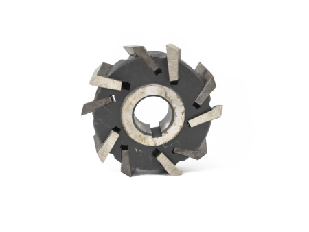 Фреза трехсторонняя 125х32х32 Z=10 со вставными рифлеными ножами Р6М5 ГОСТ 1669-78 Фреза трехсторонняя 125х32х32 Z=10 со вставными рифлеными ножами Р6М5 ГОСТ 1669-78