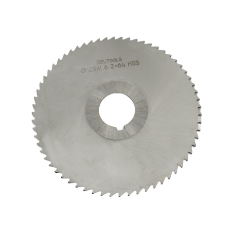 Фреза отрезная 125х1,6х27 Z=64 тип 2 со ступицей и ш/п HSS ГОСТ 2679-93 Beltools Фреза отрезная 125х1,6х27 Z=64 тип 2 со ступицей и ш/п HSS ГОСТ 2679-93 Beltools