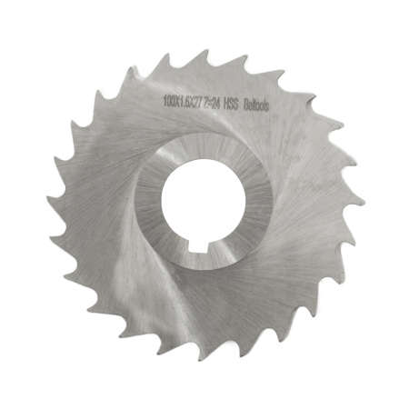 Фреза отрезная 100х1,6х27 Z=24 тип 3 со ступицей и ш/п HSS ГОСТ 2679-93 Beltools Фреза отрезная 100х1,6х27 Z=24 тип 3 со ступицей и ш/п HSS ГОСТ 2679-93 Beltools