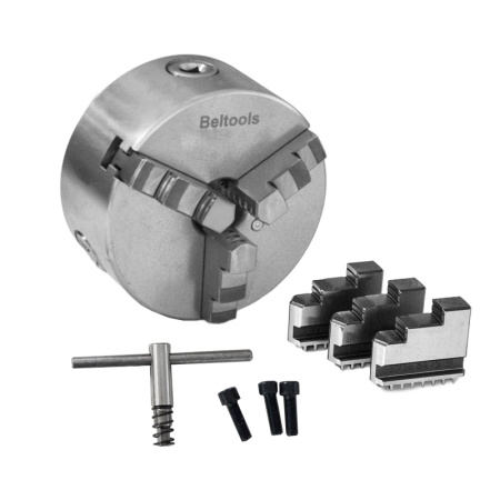 Патрон токарный 100-ПТ 3-x кулачковый (7100-0002П) К11 с обратными кулачками Beltools