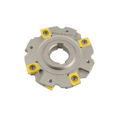 Фреза трехсторонняя 80х8х22 с механическим креплением 4гр пл-н с тан. креплением ZNHX 04 Z=8 (2х4) AS490-080.08.04.D22 «Русский Инструмент» (РИ)