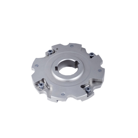 Фреза трехсторонняя 100х12х27 с механическим креплением 4гр пл-н с тан. креплением ZNHX 06 Z=8 (2х4) AS490-100.12.04.D27 «Русский Инструмент» (РИ)