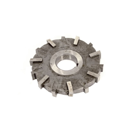 Фреза трехсторонняя 100х18х27 Z=14 со вставными ножами Р6М5 ГОСТ 1669-78 (ТУ2.0350224638.1156-88) Фреза трехсторонняя 100х18х27 Z=14 со вставными ножами Р6М5 ГОСТ 1669-78 (ТУ2.0350224638.1156-88)