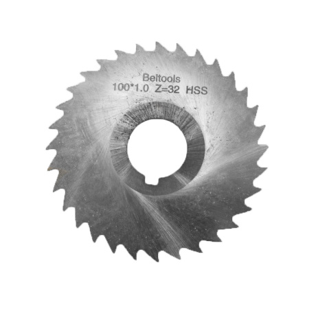 Фреза отрезная 100х1х27 Z=32 тип 3 со ступицей и ш/п HSS ГОСТ 2679-93 Beltools Фреза отрезная 100х1х27 Z=32 тип 3 со ступицей и ш/п HSS ГОСТ 2679-93 Beltools