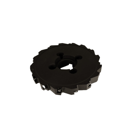 Фреза трехсторонняя 250х28х60 с механическим креплением тангенциально расположенных 4гр пл-н CNHQ 1606 Z=16 (2х8) с фланцем AS390-R250.28.08.C60 NOX «Русский Инструмент» (РИ)