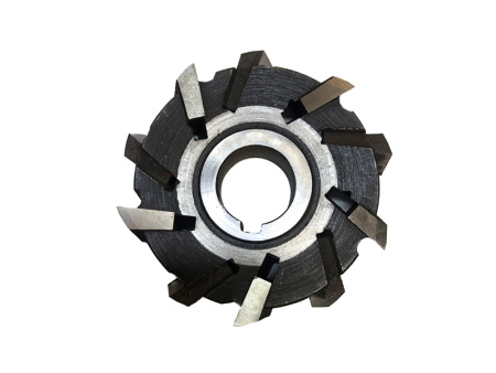 Фреза трехсторонняя 100х19х27 Z=10 со вставными рифлеными ножами Р6М5 Винницкий ИЗ Фреза трехсторонняя 100х19х27 Z=10 со вставными рифлеными ножами Р6М5 Винницкий ИЗ