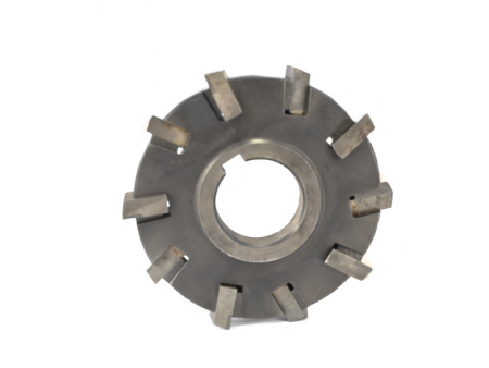 Фреза трехсторонняя 125х25х40 Z=10 со вставными рифлеными ножами ВК8 ГОСТ 5348-69 Фреза трехсторонняя 125х25х40 Z=10 со вставными рифлеными ножами ВК8 ГОСТ 5348-69