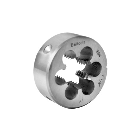 Плашка дюймовая 1 1/8'' 7 ниток BSW D=65мм резьба Уитворта Beltools