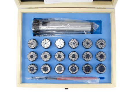 Патрон цанговый КМ5 ER32 с комплектом цанг 3-20 (18шт) Beltools